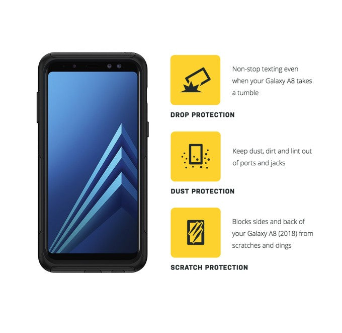 Samsung A8 (2018) Otterbox Commuter (Black)