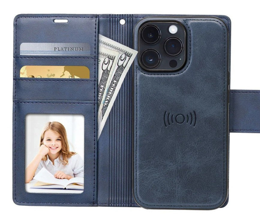 iPhone 17 Pro Max Hanman 2 in 1 Detachable Magnetic Wallet Cases (MagSafe)