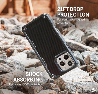 iPhone 16 Pro Max Pelican Shield MagSafe Case with Holster - Carbon Fibre