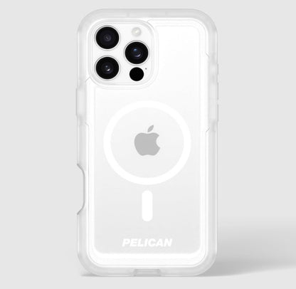 iPhone 16 Pro Pelican Voyager MagSafe Case with Holster - Clear