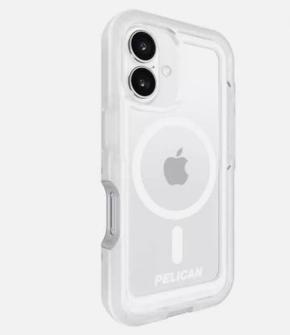 iPhone 16 Pelican Voyager MagSafe Case with Holster Clear