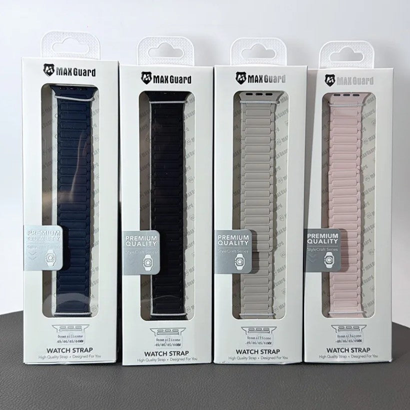 Apple Watch 42/44/45/49/S10 46MM Maxguard Ocean Silicone Band