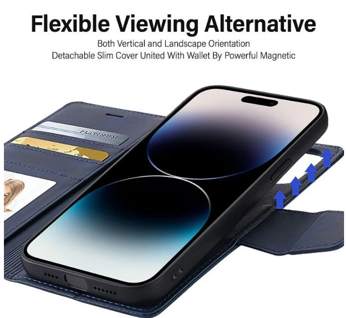 iPhone 17 Hanman 2 in 1 Detachable Magnetic Wallet Cases (MagSafe)