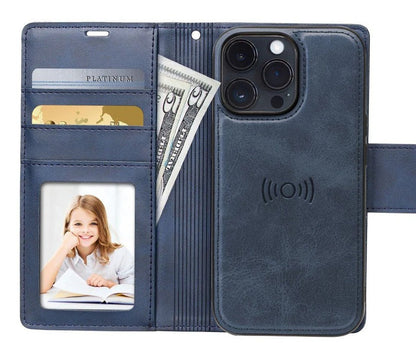 iPhone 15 Pro Hanman 2 in 1 Detachable MagSafe Magnetic Wallet Cases