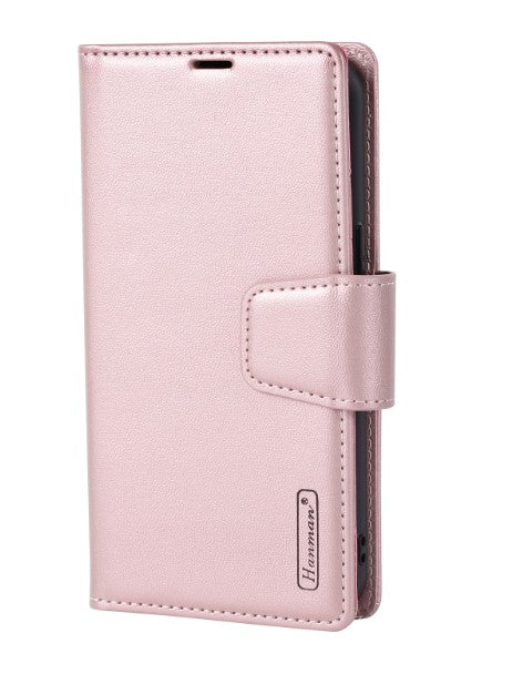 iPhone 15/14/13/16e Hanman 2 In 1 Detachable Magnetic Wallet Case (MagSafe)