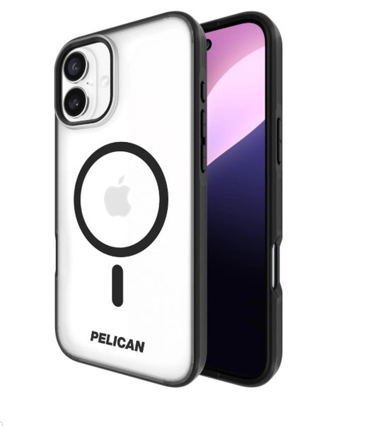 iPhone 16 Plus Pelican Ranger MagSafe Case - Clear/Black Frosted