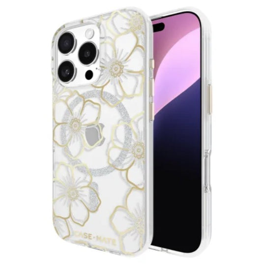 iPhone 16 Pro Max Case-Mate Floral Gems MagSafe Case