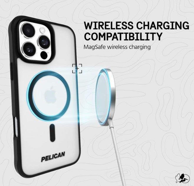 iPhone 16 Pro Pelican Ranger MagSafe Case Clear/Black Frosted