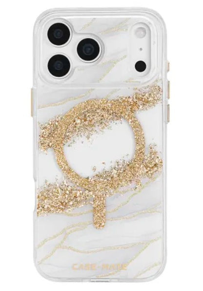 iPhone 17 Pro Case-Mate Karat Granite MagSafe Case - Gold