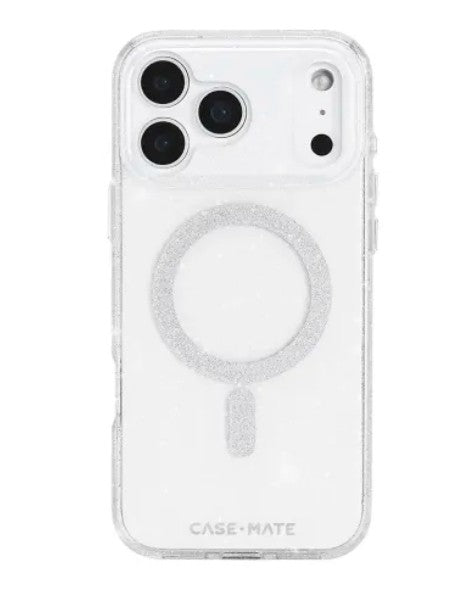 iPhone 17 Pro Max Case-Mate Twinkle MagSafe Case - Silver