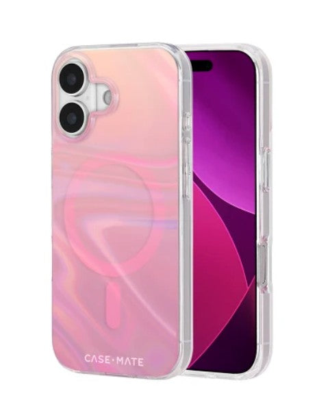iPhone 17 Case-Mate Peach Bubble MagSafe Case - Iridescent