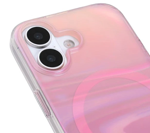 iPhone 17 Case-Mate Peach Bubble MagSafe Case - Iridescent