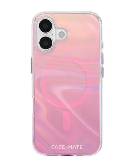iPhone 17 Case-Mate Peach Bubble MagSafe Case - Iridescent