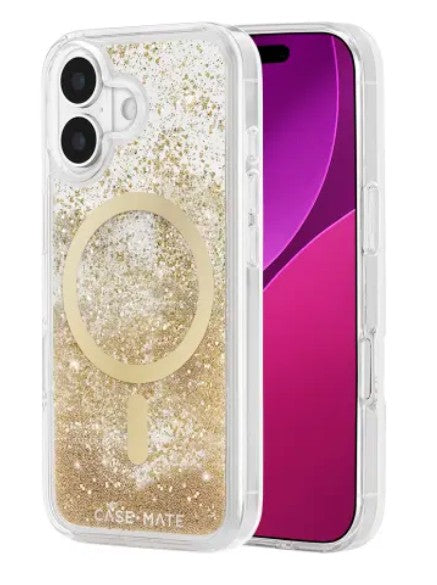 iPhone 17 Case-Mate Waterfall MagSafe Case - Gold