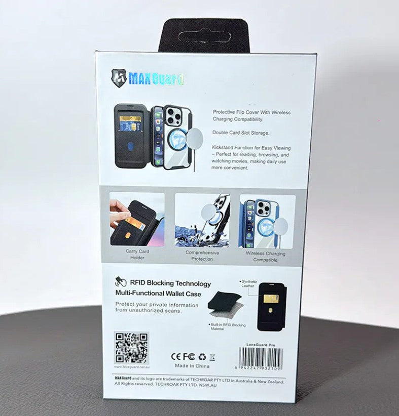 iPhone 15 6.1 Maxguard Mag Noble Flip MagFit