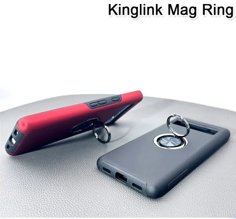 GOOGLE PIXEL 9a Kinglink mag ring with kickstand (RED)