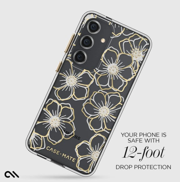 Samsung S24 Case-Mate Floral Gems Case