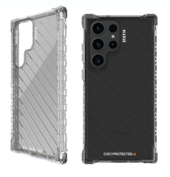 EFM Dakar Case Armour with D3O Crystalex For Samsung Galaxy S23 Ultra - Smoke Black