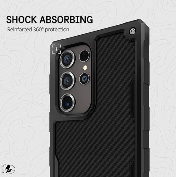 Samsung S24 Ultra Pelican Shield Case - Carbon