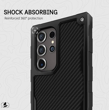 Samsung S24 Ultra Pelican Shield Case - Carbon