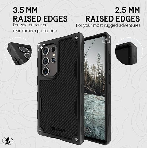 Samsung S24 Ultra Pelican Shield Case - Carbon