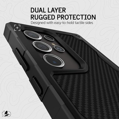 Samsung S24 Ultra Pelican Shield Case - Carbon