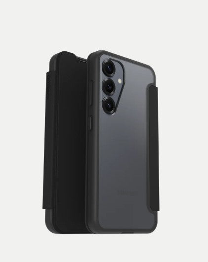 Samsung Galaxy S25 OtterBox React Folio Case (Black Crystal)