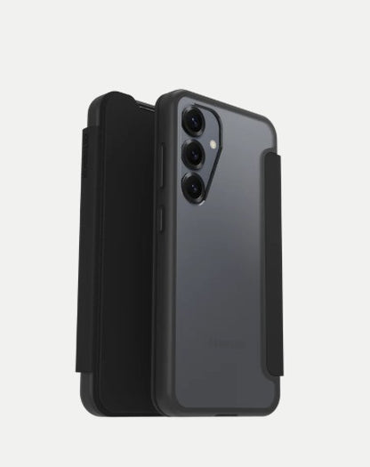 Samsung Galaxy S25 OtterBox React Folio Case (Black Crystal)