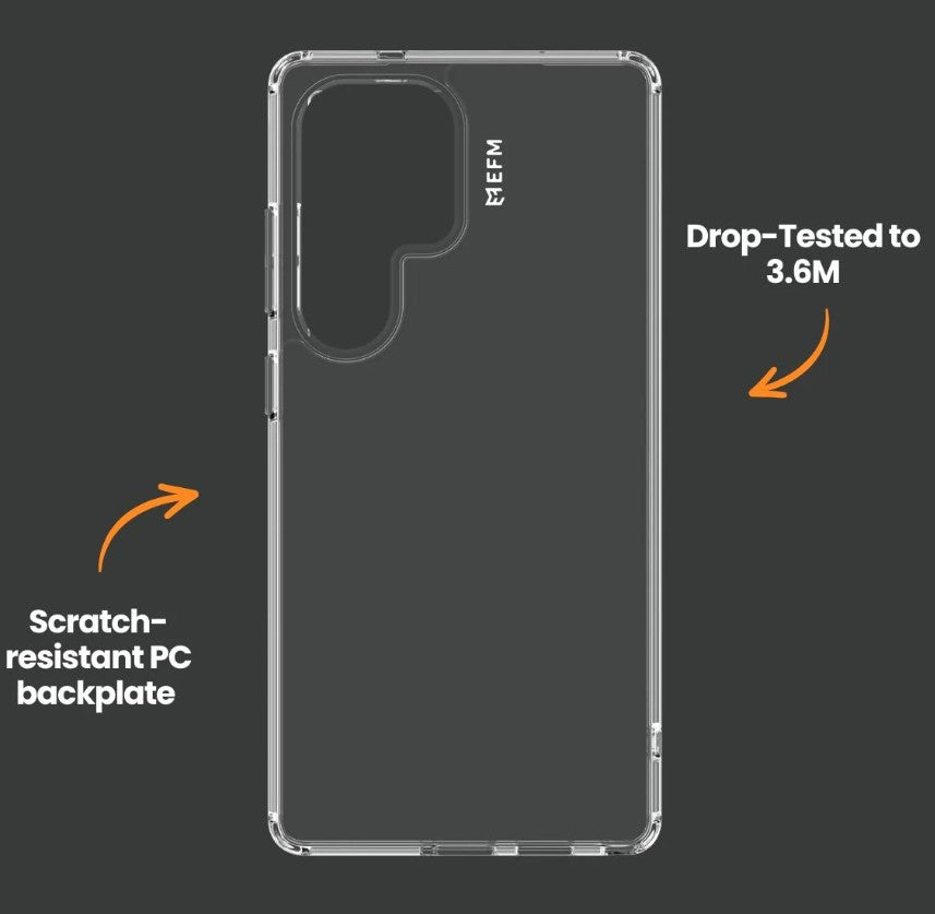 Samsung Galaxy S25 Ultra EFM Zurich Case Armour (Clear)