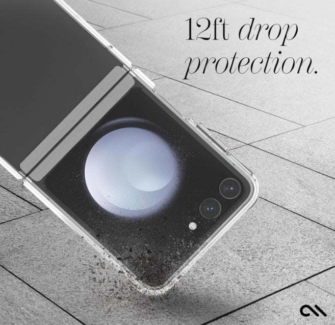 Samsung Z Flip 5 Case-Mate Tough Clear Plus Antimicrobial Case