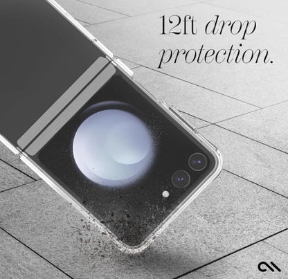Samsung Z Flip 5 Case-Mate Tough Clear Plus Antimicrobial Case