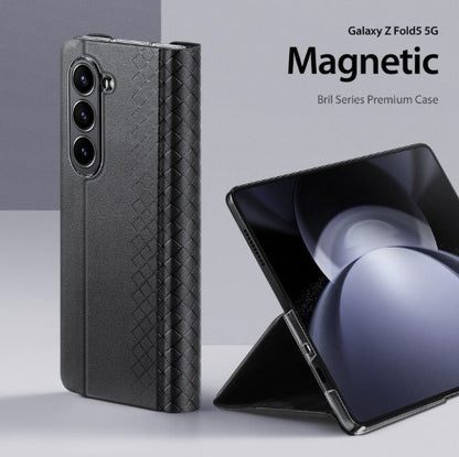 Samsung Z Fold 5 Bril Series PU Leather Case