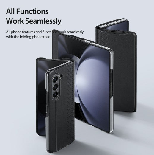 Samsung Z Fold 5 Bril Series PU Leather Case