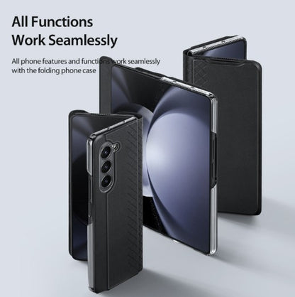 Samsung Z Fold 5 Bril Series PU Leather Case